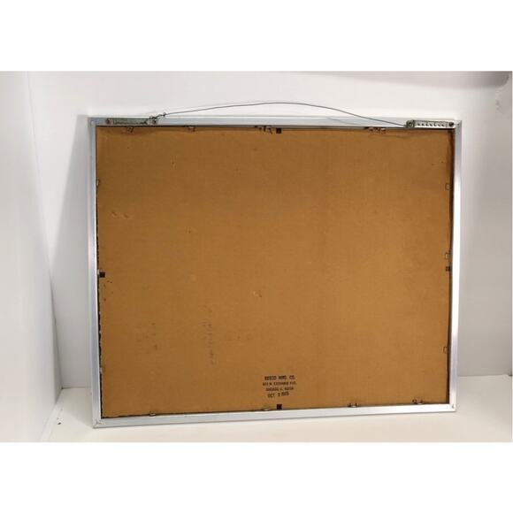 Bud Dry Mirror Bar Sign Budweiser Anheuser-Bush Beer Vintage 1989 USA Man Cave - Picture 3 of 13